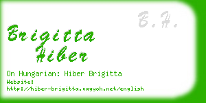 brigitta hiber business card